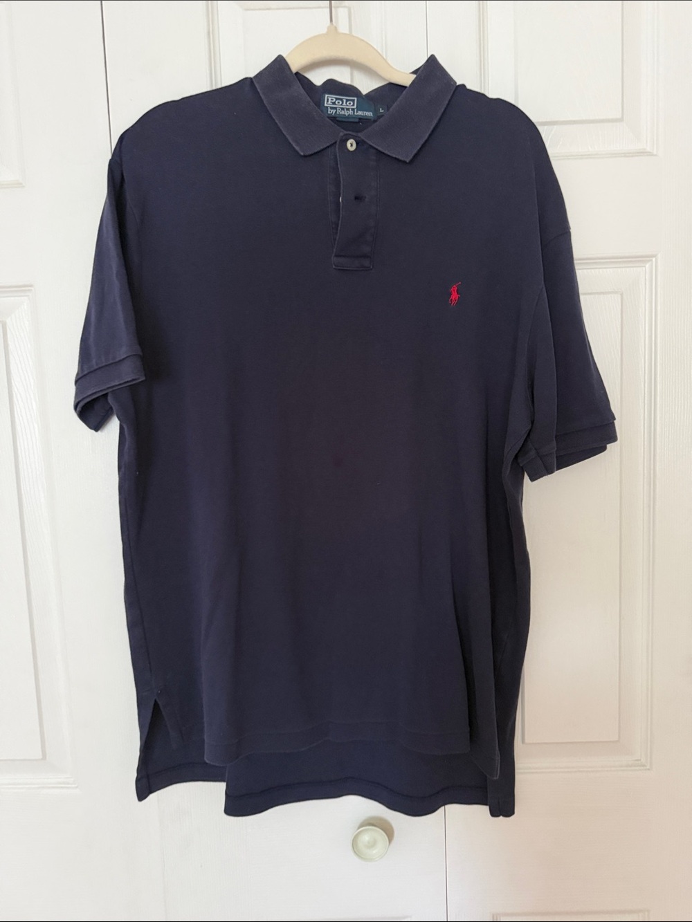 Polo by Ralph Lauren Navy Polo with Red Pony Logo
